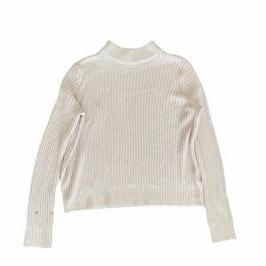 H&M Divider Ribbed Long Sleeve Shirt Top Nude Pink